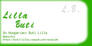 lilla buti business card